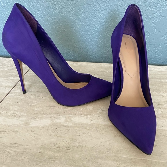 purple pumps aldo